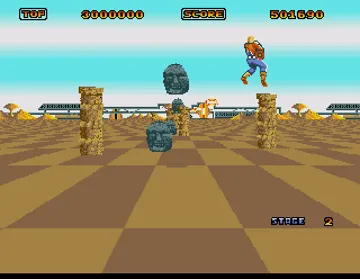 Space Harrier screen shot game playing